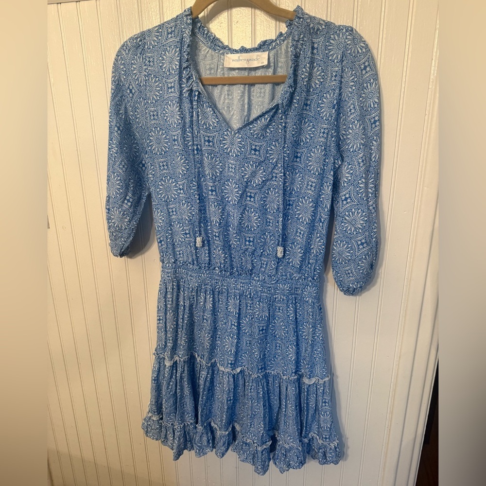 Walker and Wade Ibiza Periwinkle Medallion XS Dress
